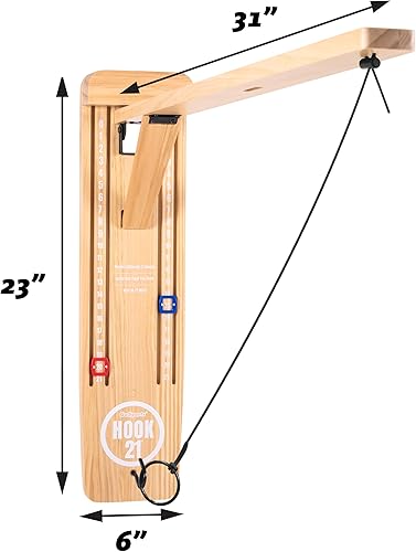 Miniatura 4 de GoSports Hook 21 Juego de columpio de anillo montado en la pared con brazo plegable - Juega en interiores o exteriores