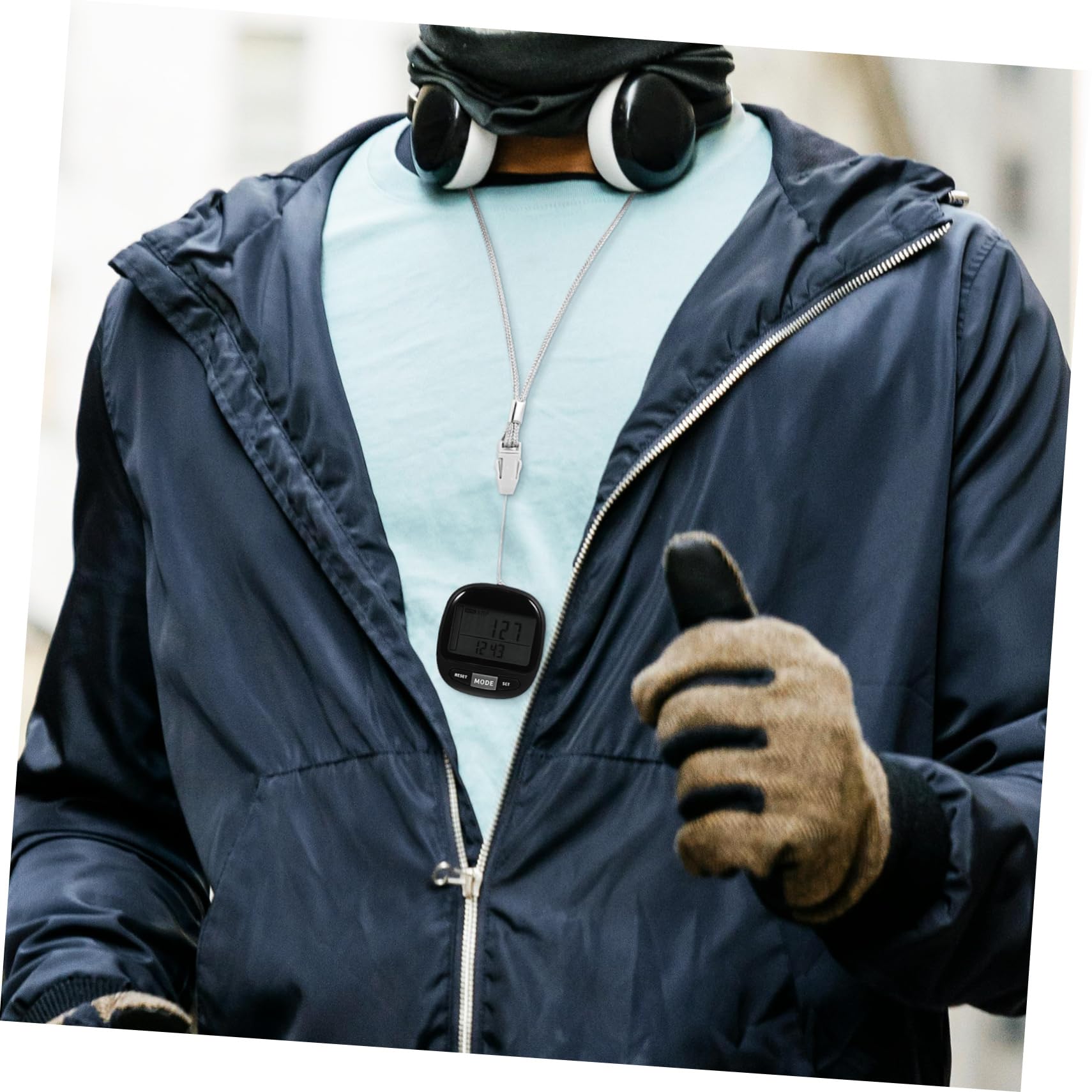 Toyvian Compteur de Portable Clip Pedomètre avec Affichage de Distance pour Activités Extérieures Sensor Technologie Mémoire de Jours