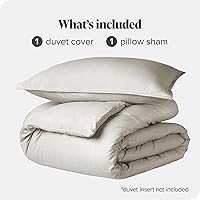 Vista 345 de Bare Home Funda de edredón extra larga – Premium 1800 súper suave – Funda de edredón ligera y fresca – Ropa de cama suave y transpirable