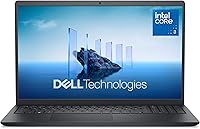 Dell 15 Laptop DC15250: 15.6" FHD 120Hz Display, Intel Core 3 100U, 8GB RAM, 512GB SSD, Windows 11 - Carbon Black