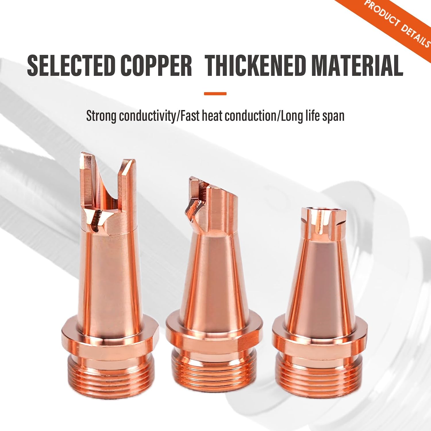 Air-Cooled Welding Machine Copper Nozzle Set 9pcs welding nozzle Complete Specifications for air cooled Welding Machines