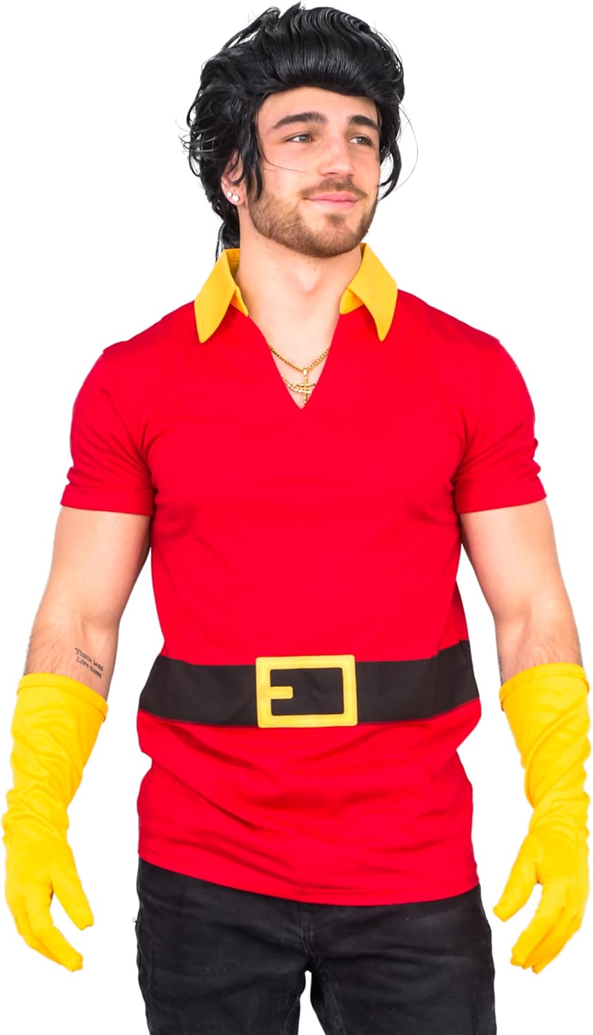 Beast Hunter Mens Halloween Costume Set - Includes Shirt Gloves and Wig