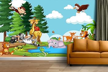 UK INTERIOR DESIGN 3D Wallpaper Wall Stickers /Polyvinyl Stickers Self-Adhesive DIY Wallpaper for Home Hotel Living Room Bedroom Cafe Decor (15 x 10 feet , Design_52)