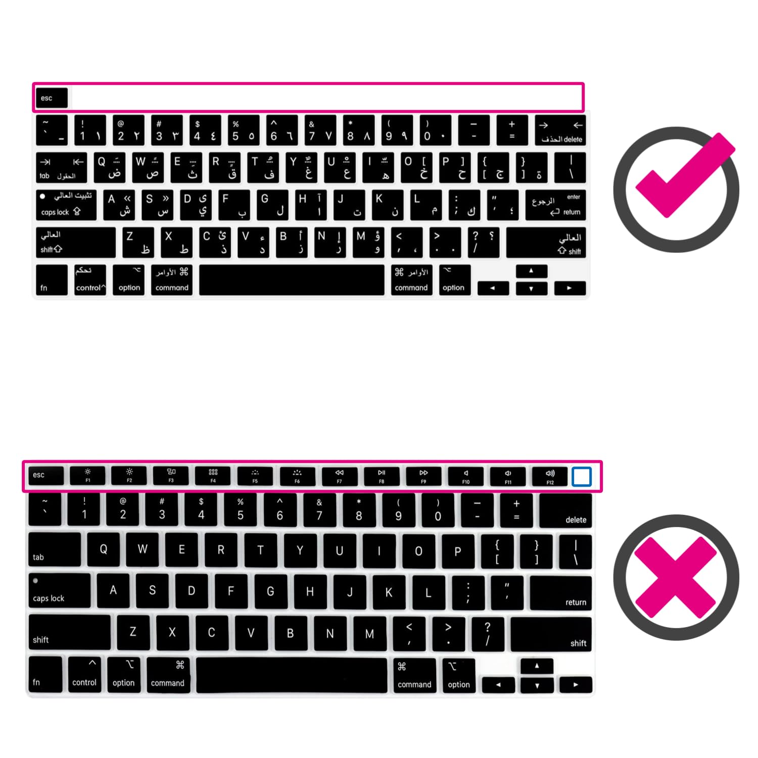 Copritastiera Silicone Logic Pro X Scorciatoie per MacBook Pro 13" M1/M2 A2338 (2020–2023), A2289 (2020), A2251 (2020–2021), Pro 16" A2141 (2019–2021) US/ANSI