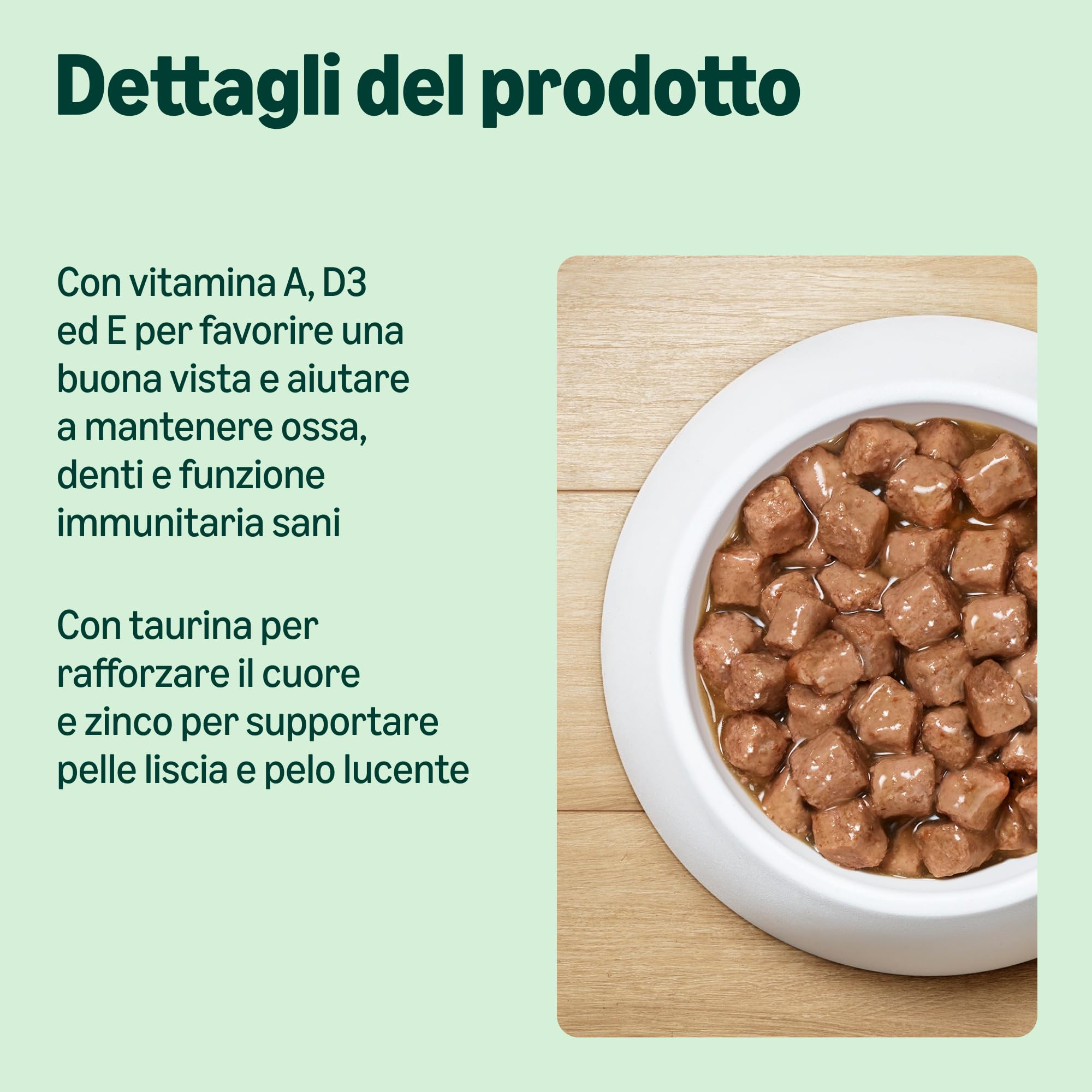 by Amazon, Cibo umido per gatti, bocconcini di salmone ASC in salsa, 12 x 415 g