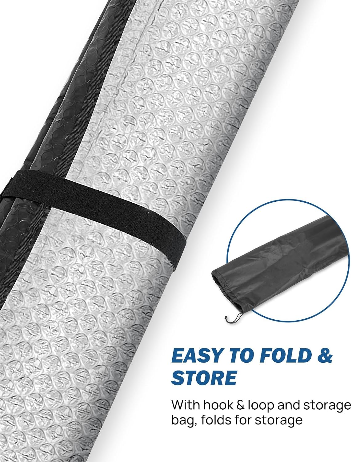 JOYTUTUS Windshield Sun Shade Compatible with 2016-2023 Tacoma 3rd Gen Sunshade Windshield Sun Visor, Foldable Windshield Sun Shield