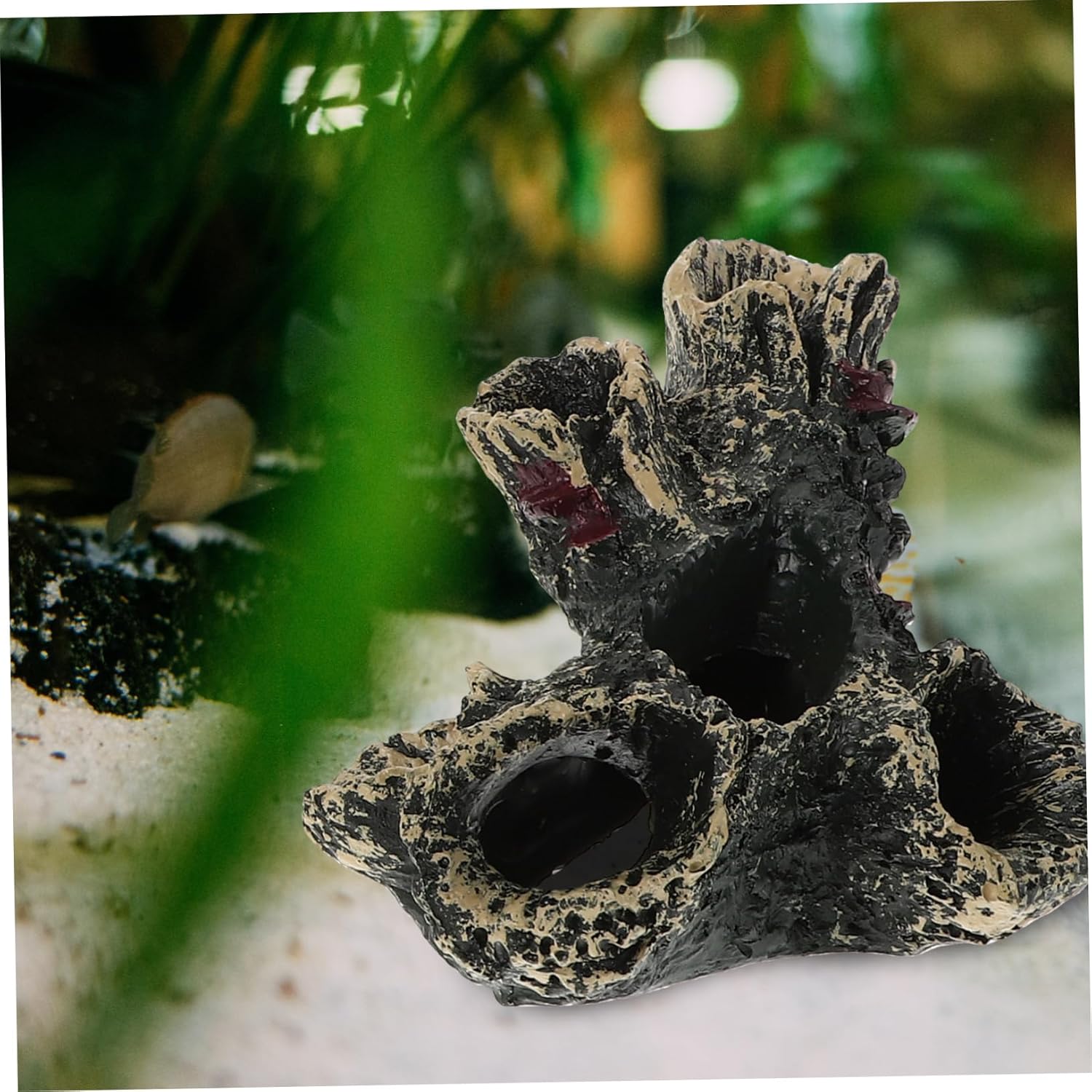 Aquarium Wood Hideout Set Resin Artificial Tree for Fish Tank Hiding Spots