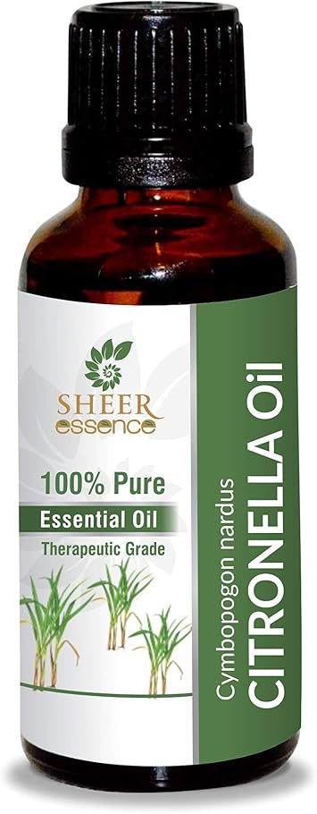 Pure Essential Oils for Aromatherapy, Skin Use, Diffusers, Candle and Soap Making 100% Undiluted & Uncut Therapeutic Grade - 5 ML CITRONELLA