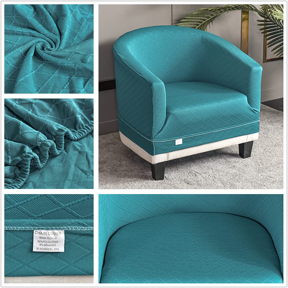 Highdi Copripoltrona Elasticizzato In Jacquard Chesterfield – 1 Posto – Grigio Scuro – Lavabile In Lavatrice