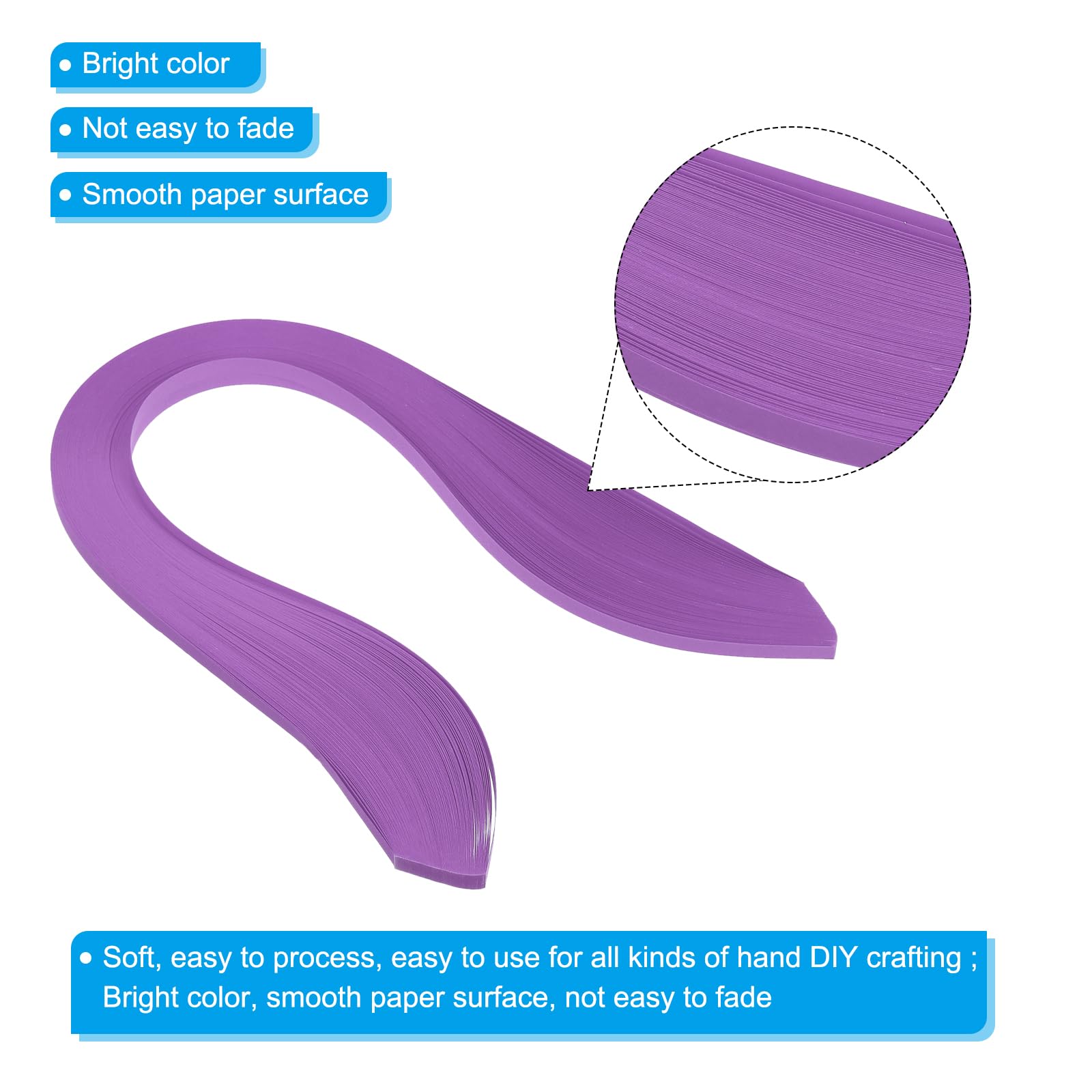 PATIKIL Quilling Strips Paper 600pcs 5mm 39cm Origami Paper Quilling Kits for Art DIY Hand Craft Christmas Violet Purple - Image 3