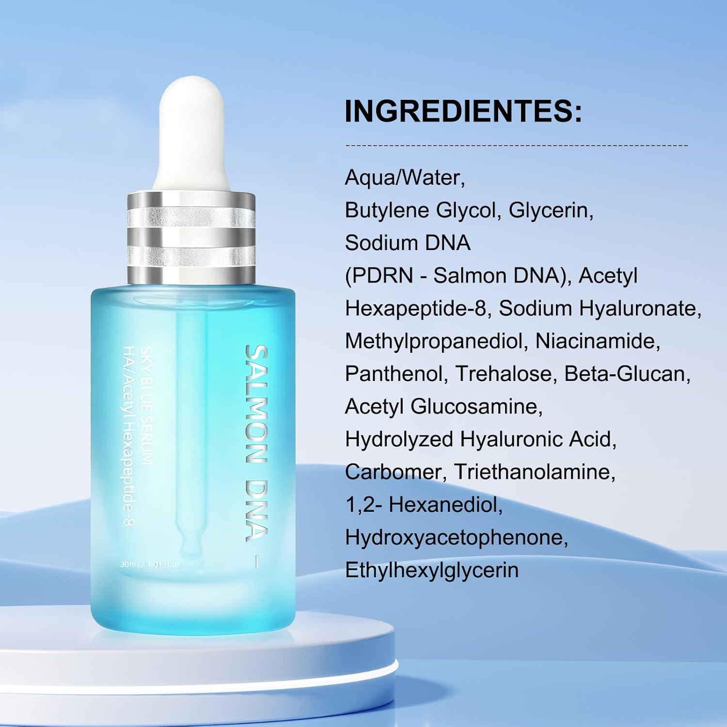 Salmon DNA PDRN Peptide Serum – Hydrating, Firming & Brightening, Uneven Skin Tone, 1.01 fl.oz. - Image 7