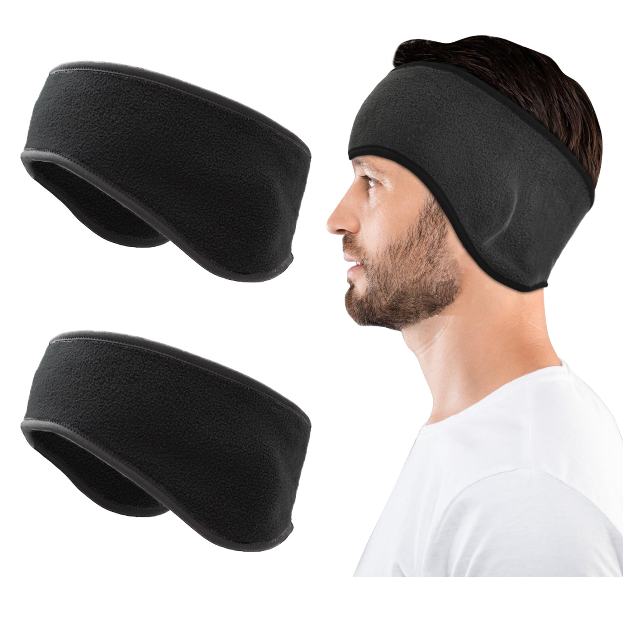 SooGree Ear Warmers Winter Ear Muffs Running Sports Headband Cold Weather Running Gear Outdoor Fitness Headband for Man Woman