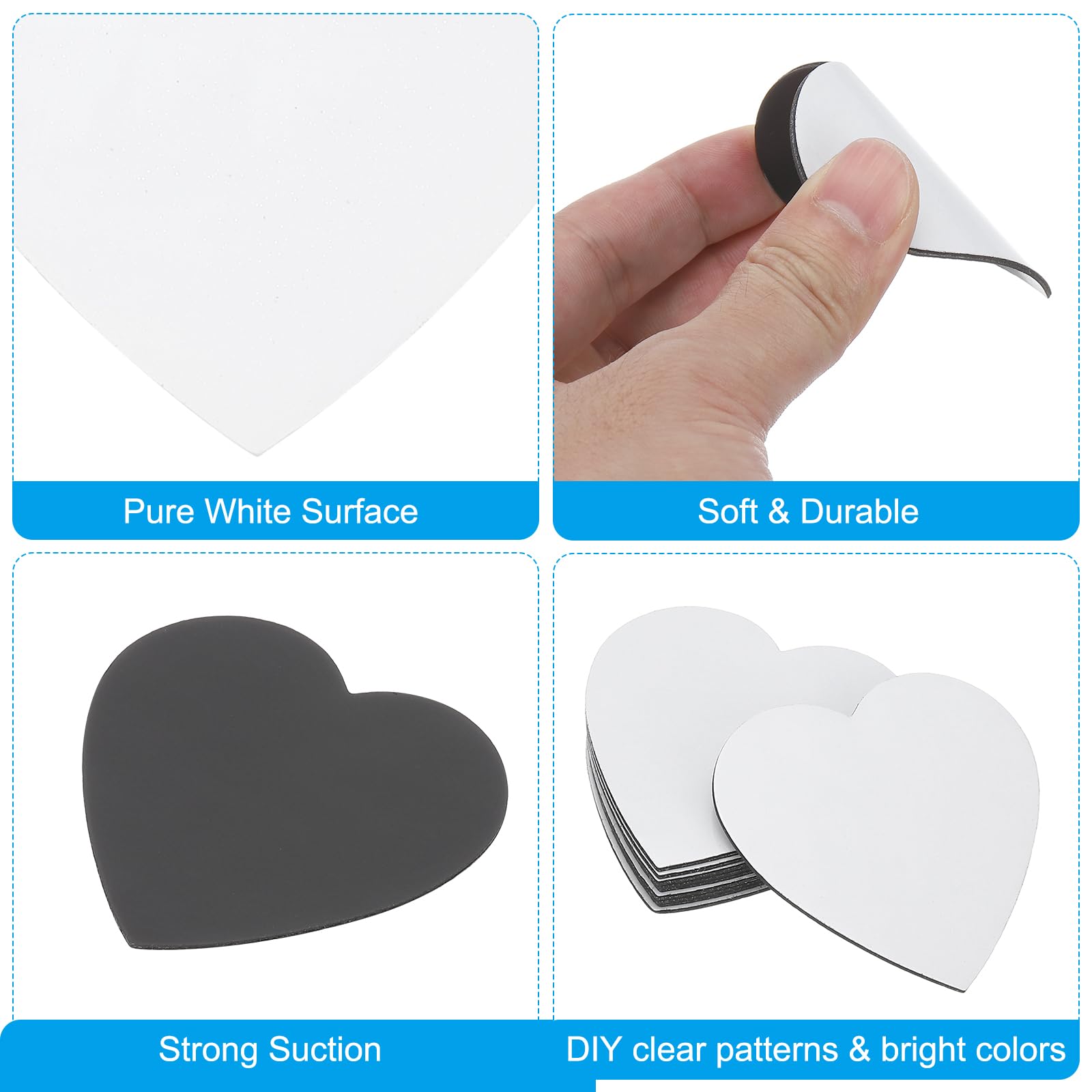 PATIKIL 2.2x2.2 in Sublimation Magnet Blanks - Image 3