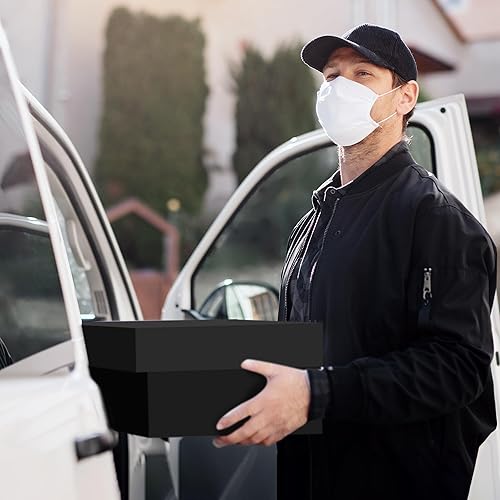 Miniatura 19 de KKBESTPACK 100 bolsas de envío grandes de polietileno negras de 14.5 x 19 pulgadas para pequeñas empresas, sobres de paquete autosellados