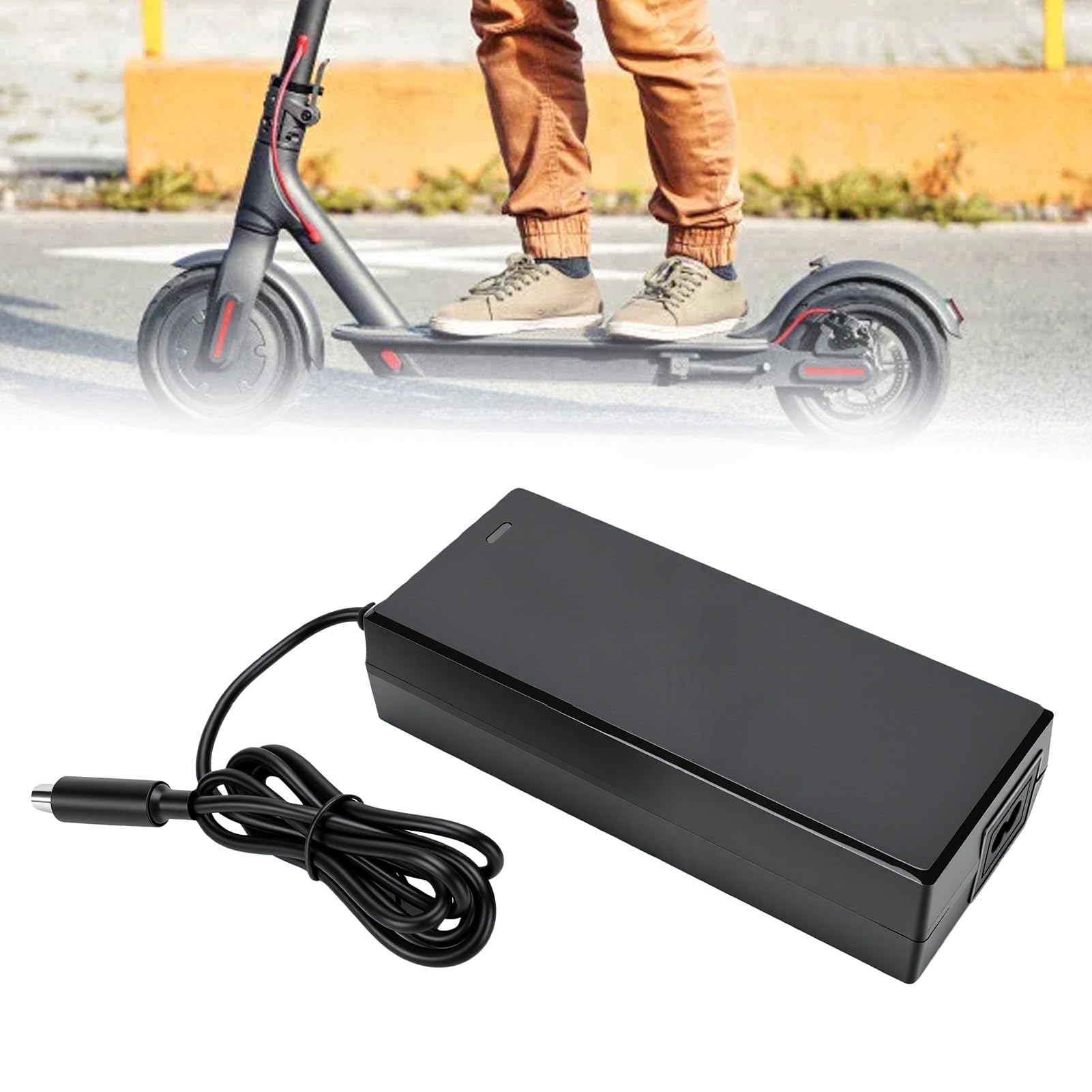 Chargeur de Batterie pour Scooter électrique 2A, Adaptateur d'alimentation pour Kukirin
