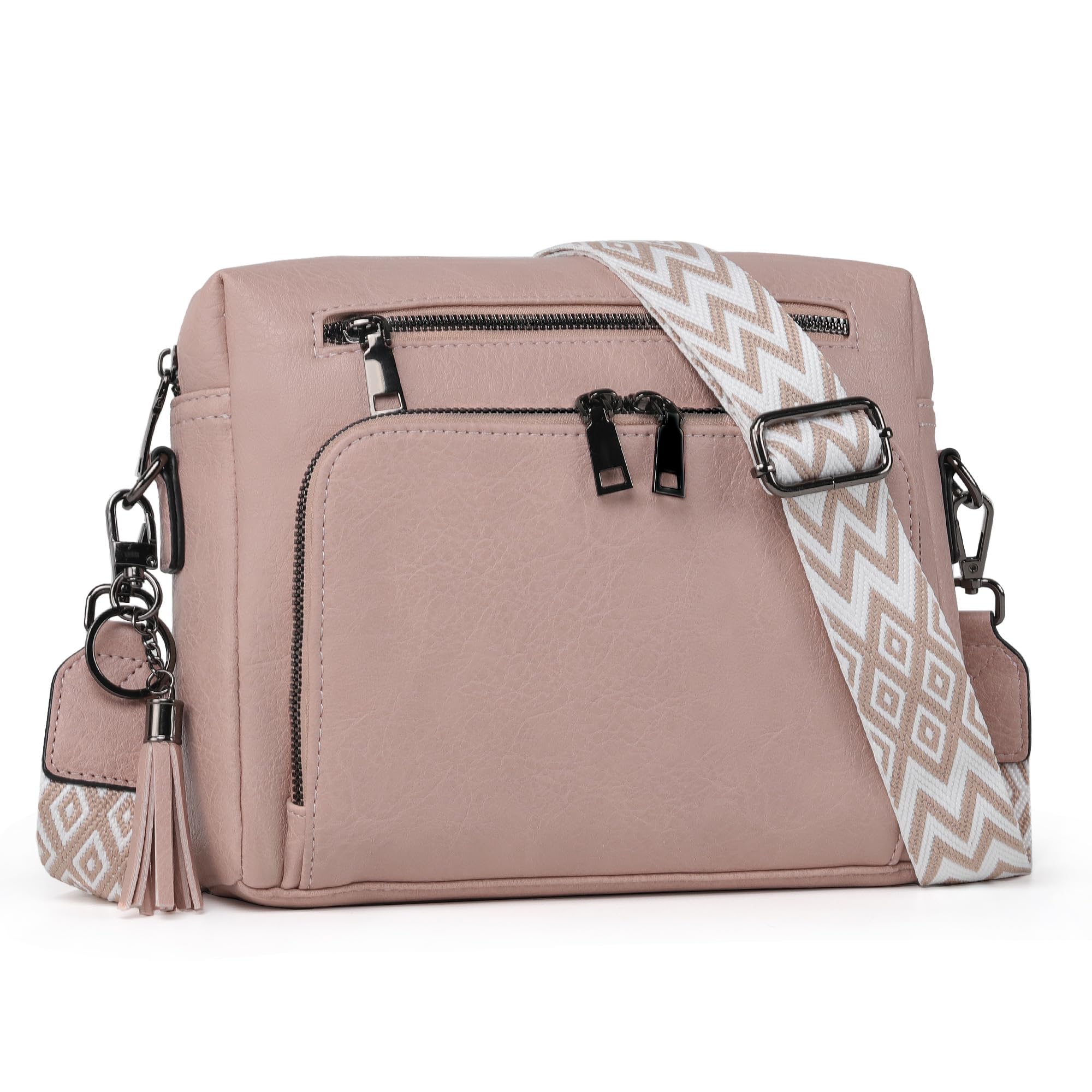 TANTOMI Umhängetasche Damen, Crossbody Bag Moderne Taschen mit Verstellbar Abnehmbar Schultergurt für Tägliches Arbeiten Einkaufen Verabredungen Reisen