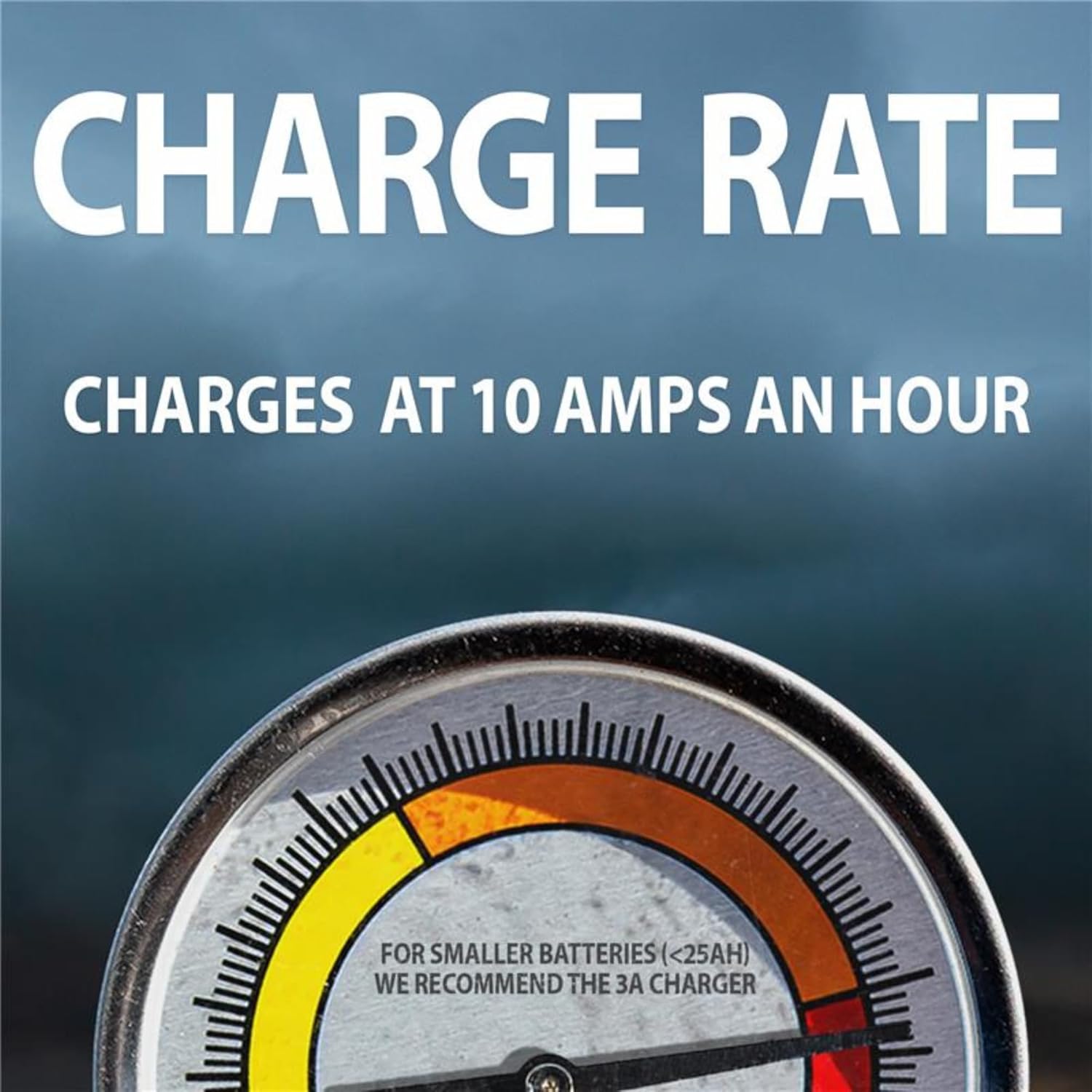 Dakota Lithium - 12V 10 Amp LiFePO4 Deep Cycle Battery Charger - Optimal for Quickly Charging Larger Batteries, Works with all 12V Dakota Lithium Batteries, Smart BMS Communication - 1 Pack