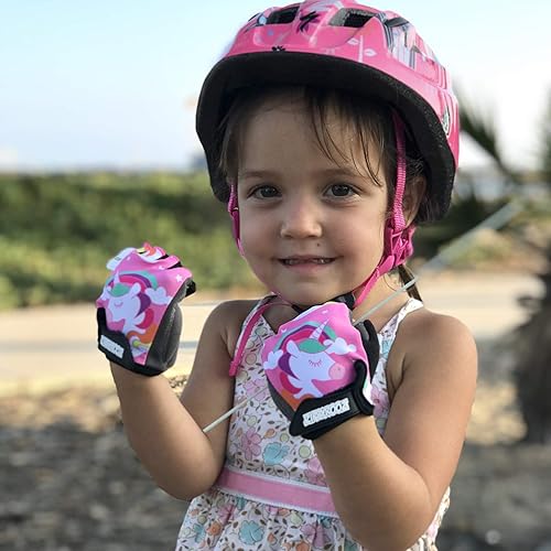 Miniatura 4 de ZippyRooz Guantes de bicicleta para niños pequeños y pequeños para bicicletas de equilibrio y pedales para edades de 1 a 8 años. 8 diseños para
