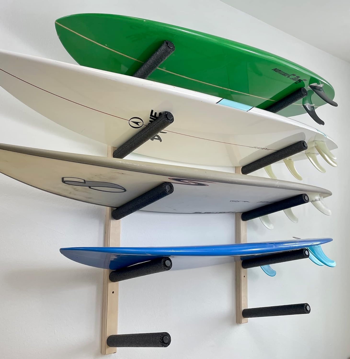 Surfboard Wall Rack - Holds 5 Boards