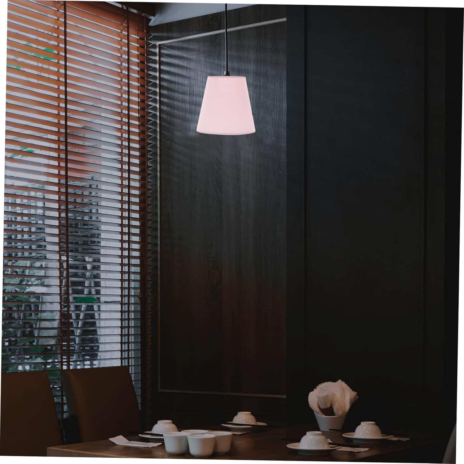 DOITOOL Fabric Lampshade 4.7 Inch Decorative Lamp Cover for Pendant Table Floor Wall Light Fixture Soft Light Shade Accessory for Home Lighting