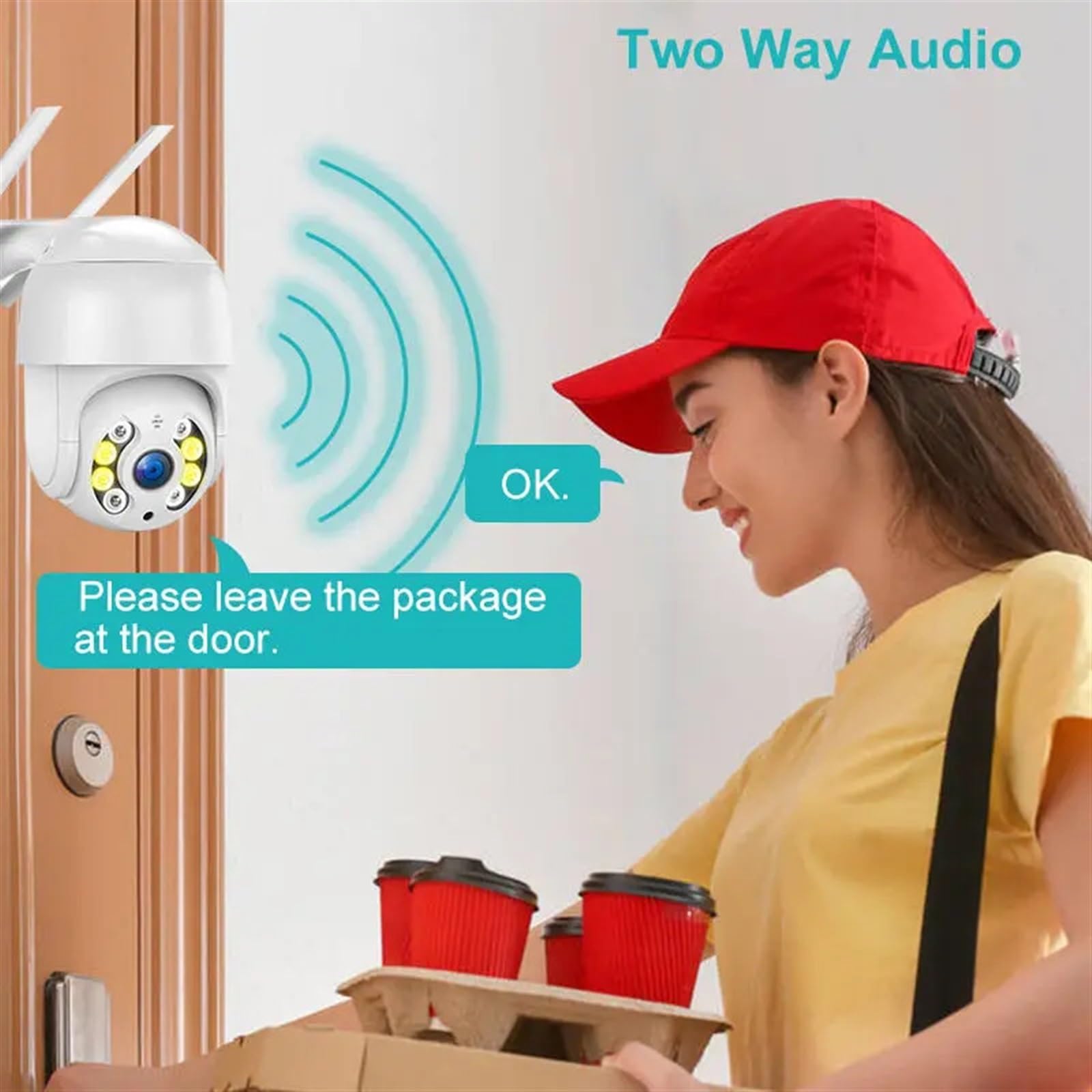 Bezprzewodowa kamera bezpieczeństwa słonecznego na 8MP 4K IP Camera 5MP Speed Dome Auto Tracking PTZ Camera Smart Home Outdoor Wireless WIFI Camera Surveillance Monitor dla Bezpieczeństwa Wewnętrznego
