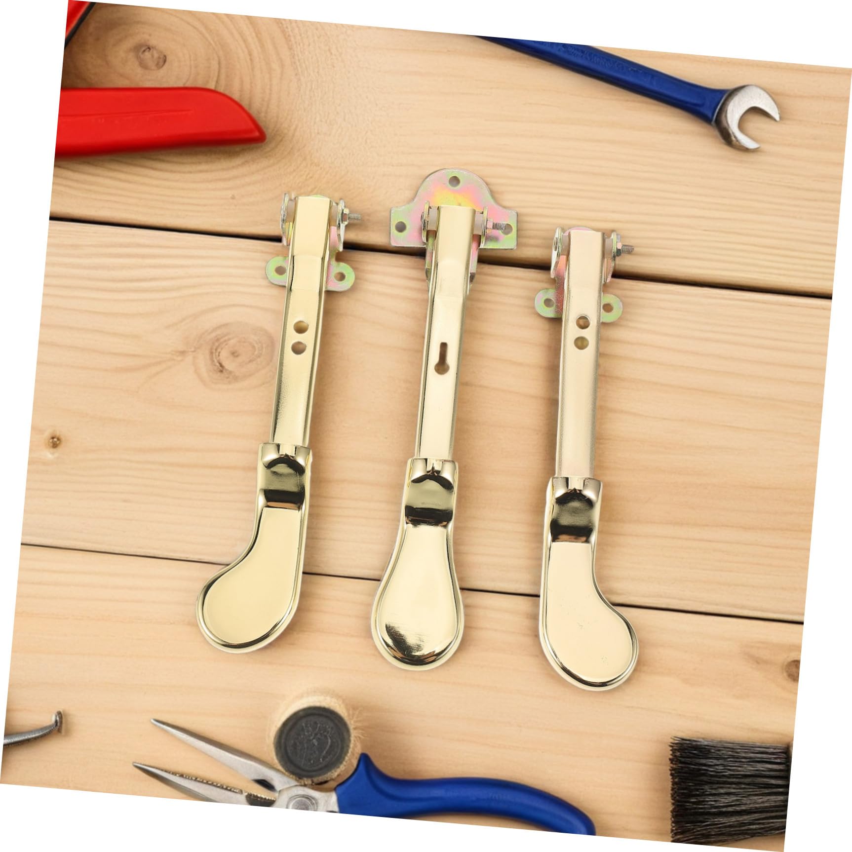 Sustain Pedal für Klavier, 3 Stück-pack, Doppelloch, Metall, Gold