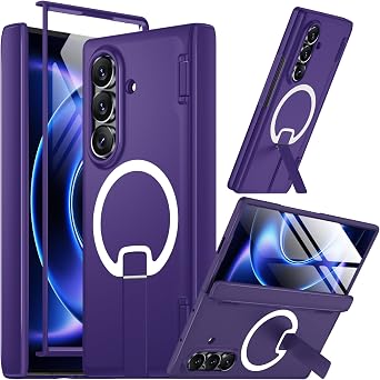 for Samsung Galaxy Z Fold 8 Ultra Case,Rugged Shockproof Cover,Purple