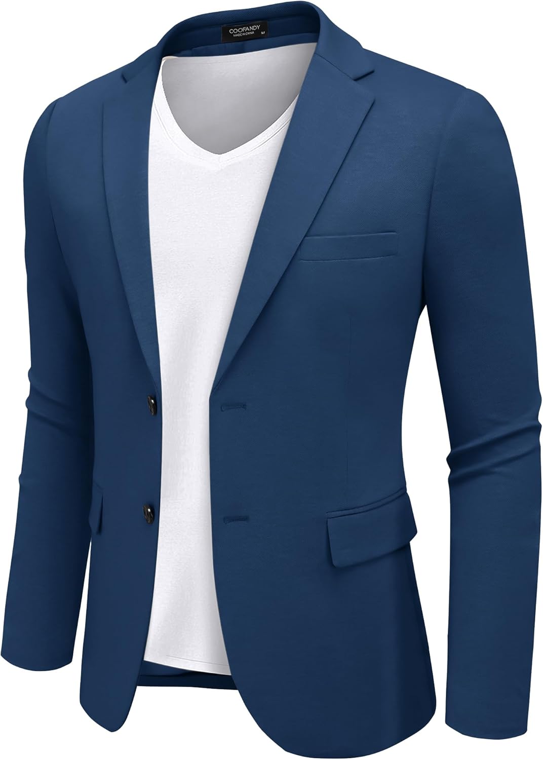 COOFANDY Mens Casual Blazer Knit Sport Coat Lightweight Two Button Suit Jacket - Image 6