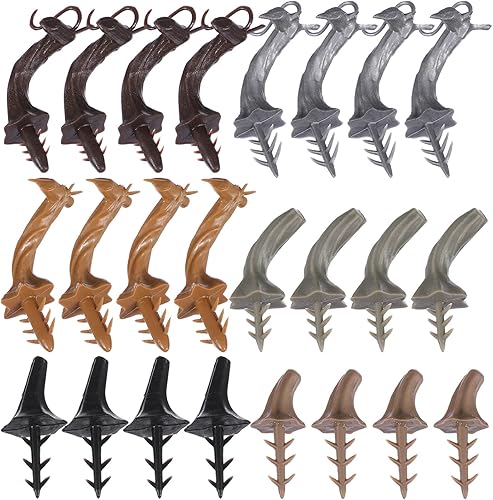 Garneck 24 Calabazas STEM – Tallo de calabaza de plástico para adorno de calabaza, día de Acción de Gracias y Halloween, decoración de calabaza para