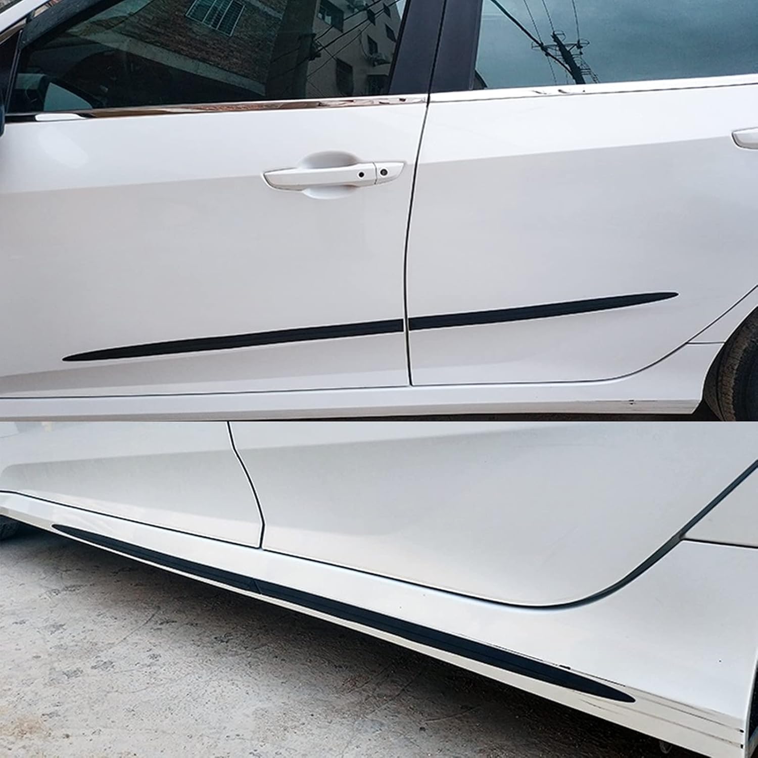 4 Piezas Protector de Puerta de Coche para Cupra Formentor 2024-2026, Tiras Anticolisión Carrocería Molduras Proteccion Puertas Accesorios de Coche,Black