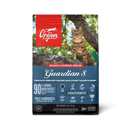 ORIJEN Guardian 8 Grain Free High Protein Premium Dry Cat Food 4lb Bag
