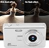 Digital Camera 50MP 1080P 16X Zoom Autofocus Pocket Camera for Student Vlog (Silver)