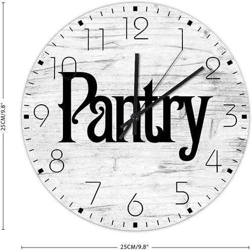 Miniatura 3 de Reloj de pared silencioso sin tictac, movimiento de barrido, despensa, sin marco, decoración de pared de madera para habitación de niñas, habitación