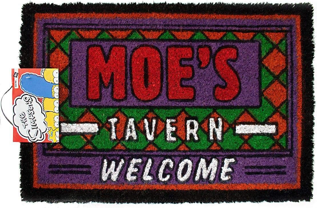 Official The Simpsons Moes Tavern Door Mat Novelty Door Mat