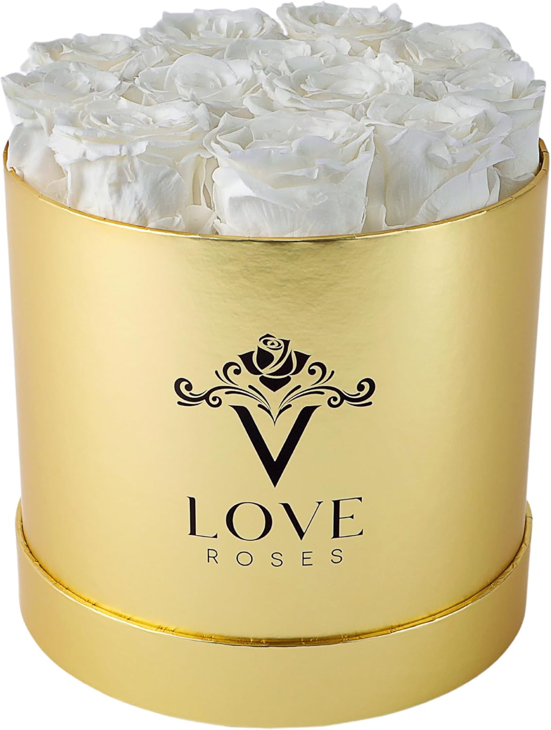 VLove® Forever Roses in a Box Real Roses Forever Flowers