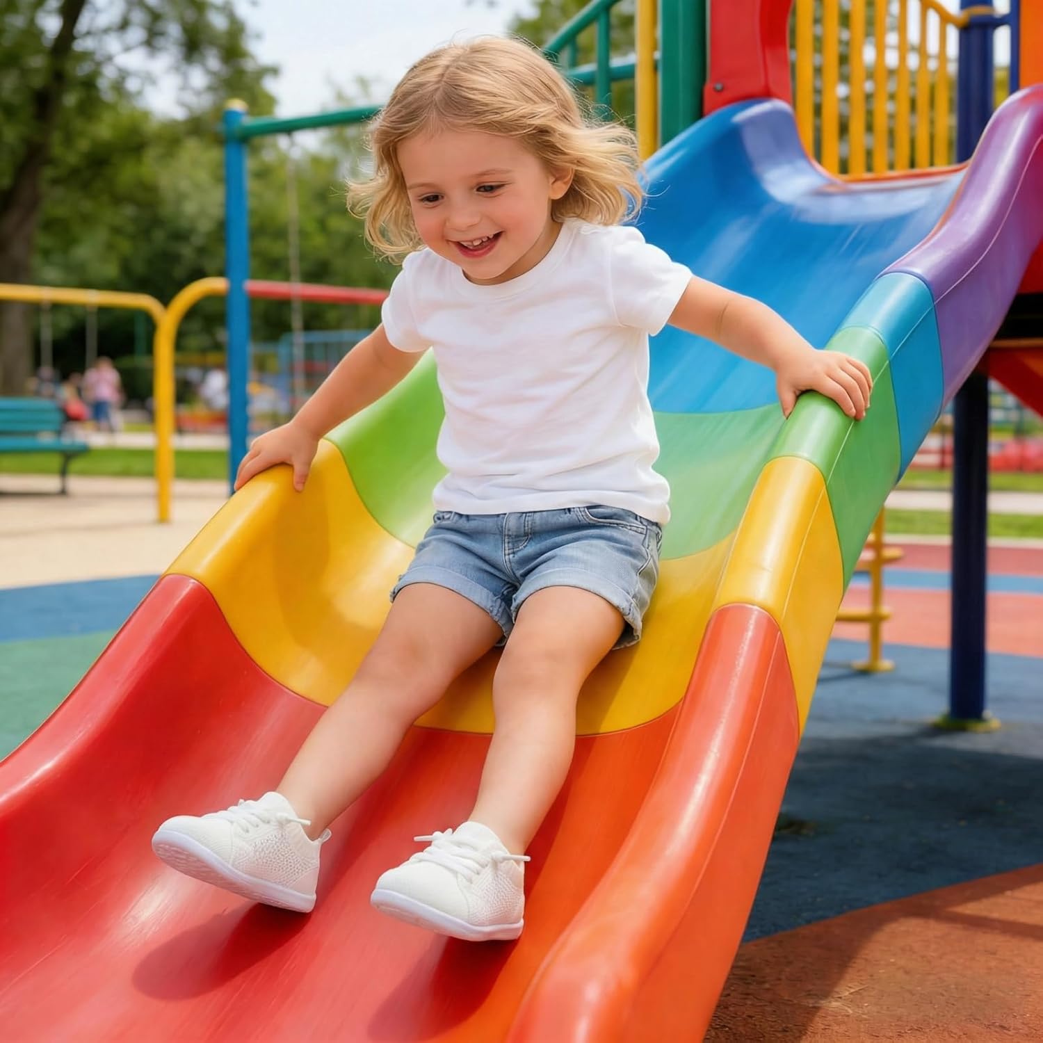 FEETCITY Lightweight Baby First Walking Shoes Boys Girls Slip On Shoes Breathable Baby Sock Shoe Barefoot Infant Sneakers - Image 2