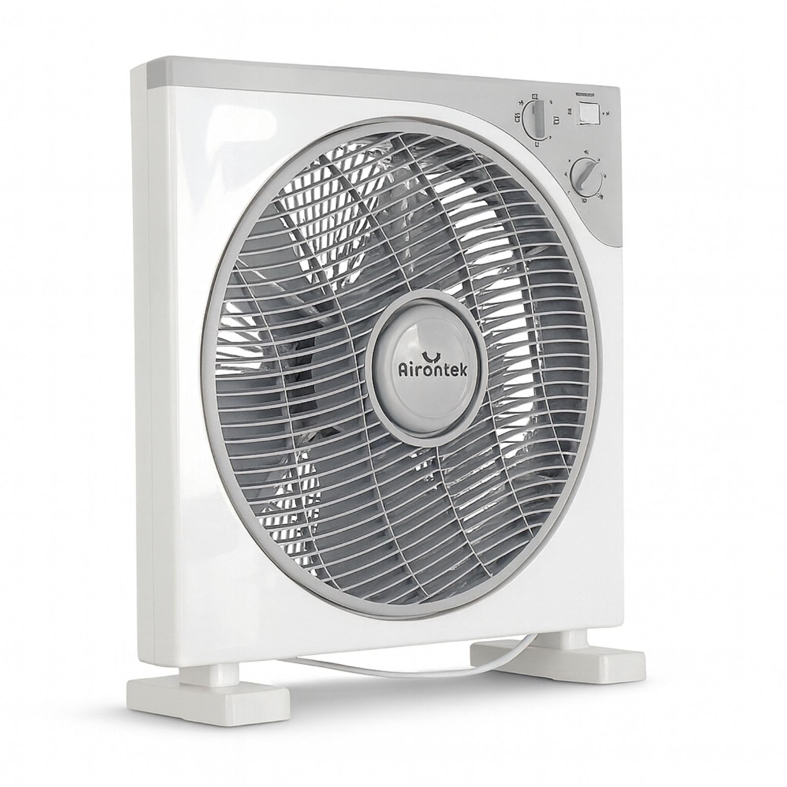 Weedness Box-Ventilator leise 30 cm 3 Geschwindigkeiten mit Timer Funktion - Grow Belüftung Anbau Umuft