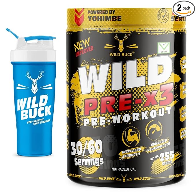 WILD BUCK Wild Pre-X3 Hardcore Pre-Workout Supplemen