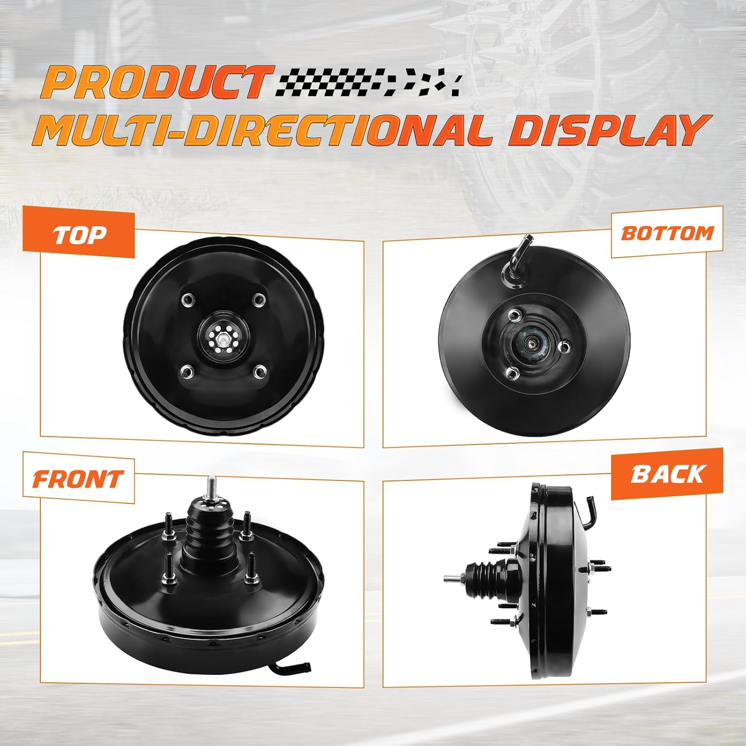 446101A500 5474660 Vacuum Power Brake Booster Compatible with Toyota Corolla Geo Prizm 1993-1997 L4 1.6L 1.8L, Replace OE 446101A500, 94853018, 54-74660, 5474660, 23135080