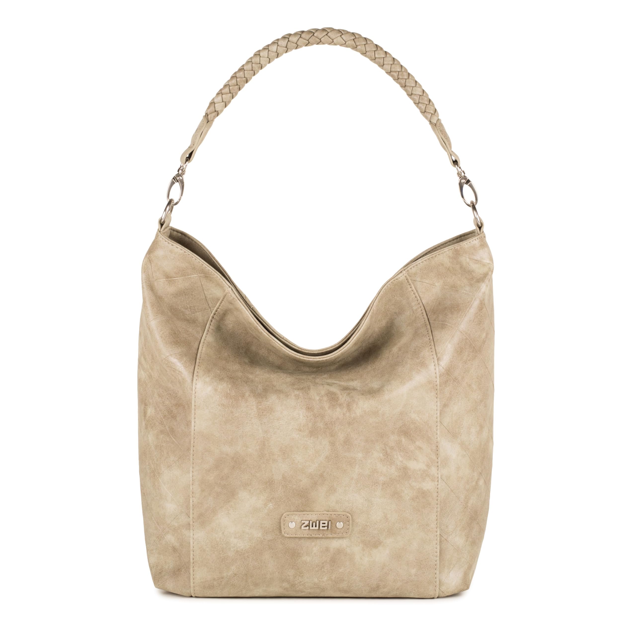 zwei Lisette L12 Schultertasche 36 cm Hemp