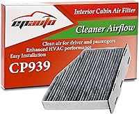 Vista 1 de EPAuto CP939 (CUK2939) filtro de aire de cabina para Audi / Volkswagen, incluye carbón activo
