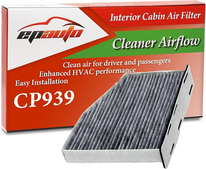 Filtro de cabine EPAuto CP939 com carvão ativado para Audi e Volkswagen – 1 unidade