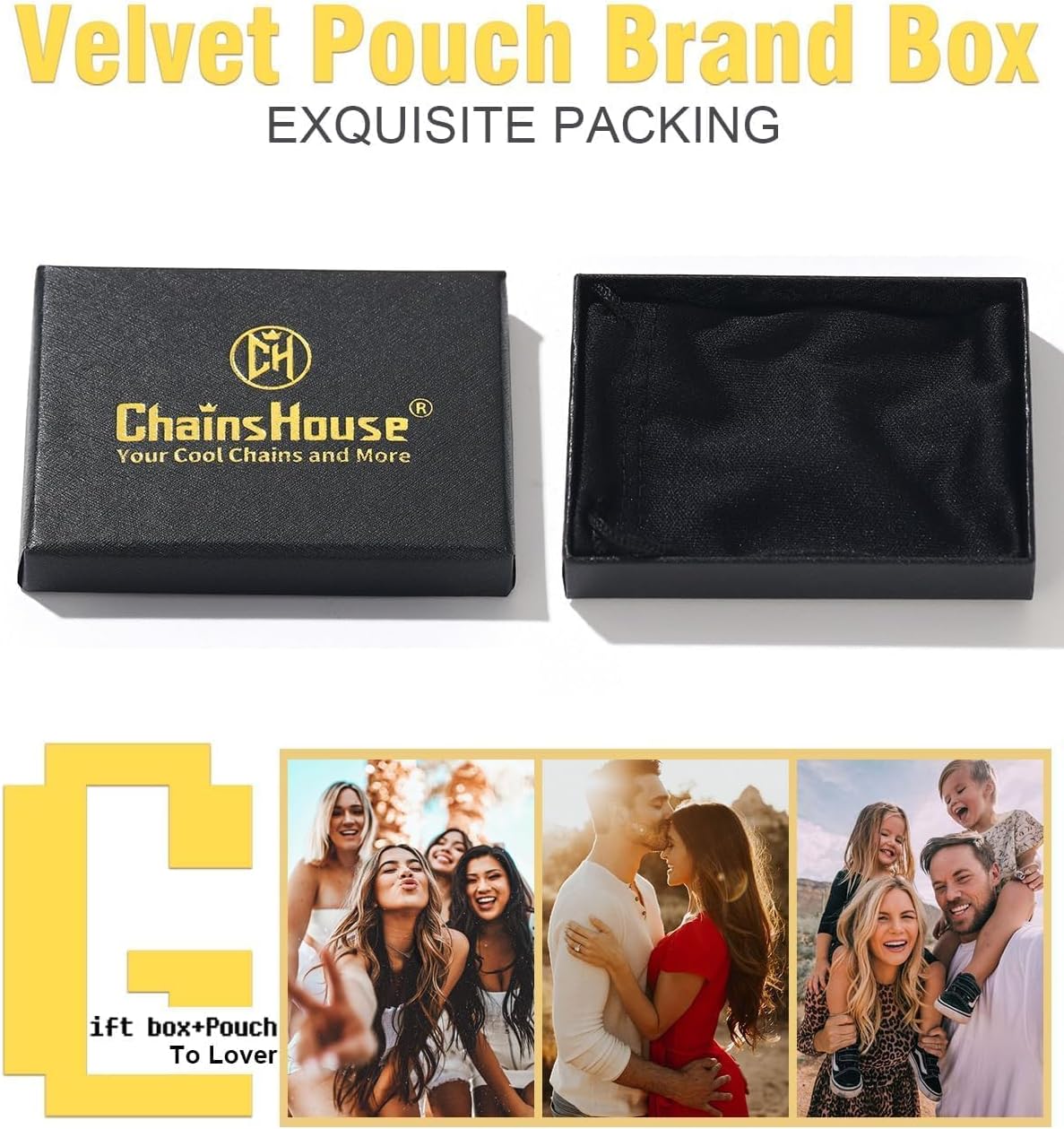 ChainsHouse Copper Cuban Chain Necklace for Men Women, 18K Gold/Black/Rose Gold Plated Miami Curb Chains,18" 20" 22" 24" 26" 28" 30" Length,4mm/7mm Wide,Send Gift Box - Image 7