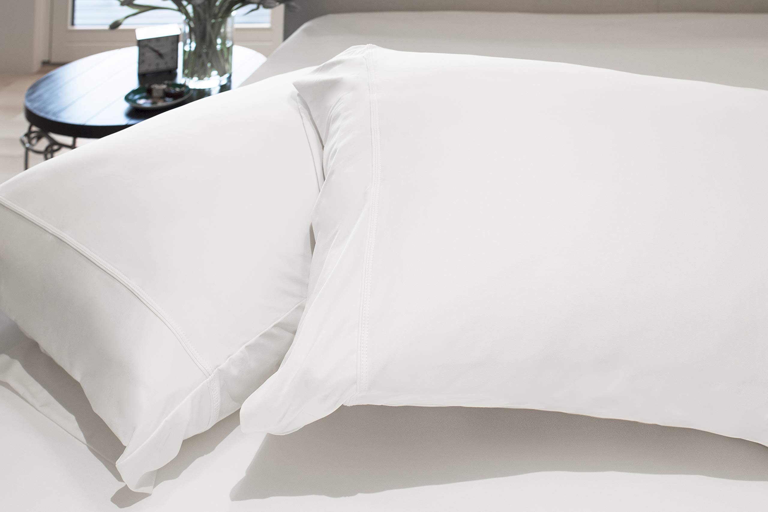 Momoiro shop特別価格SHEEX Breezy冷却シートセットwith 2枕カバー、超軽量、通気性、快適で涼しくのシルク生地の夜の