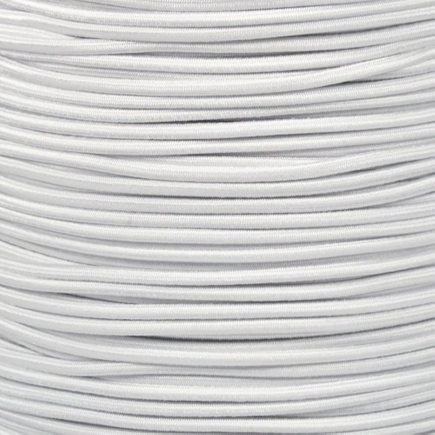 Paracord Planet Bungee Nylon Shock Cord 2.5mm 1/32", 1/16", 3/16", 5/16", 1/8”, 3/8", 5/8", 1/4", 1/2 inch Crafting Stretch String 10 25 50 &amp; 100 Foot Lengths Made in USA