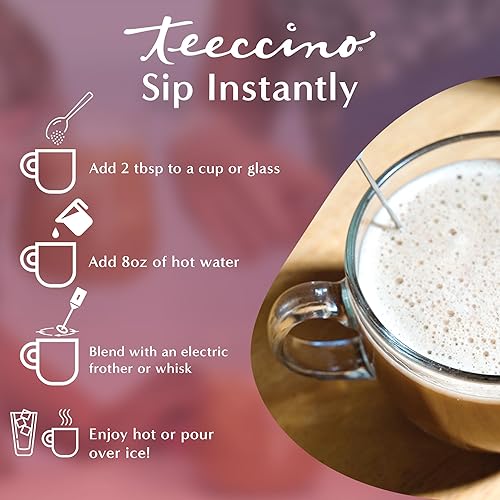 Vista 107 de Teeccino Java Chicory Coffee Alternative – Café de hierbas molido que es prebiótico, sin cafeína y sin ácidos, tostado medio, 11 onzas (paquete de 3)