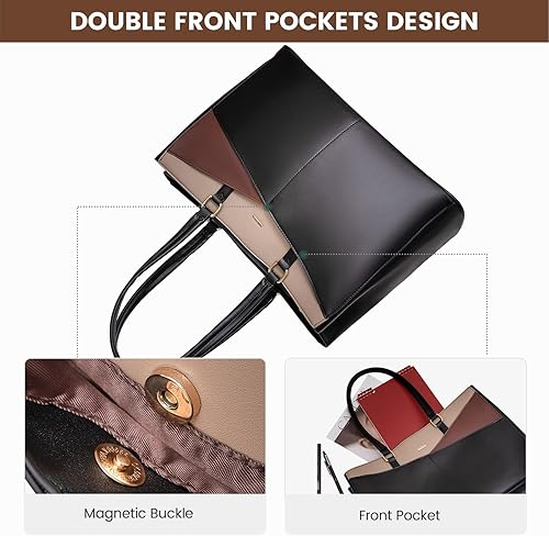 Vista 167 de LOVEVOOK Bolsa para computadora portátil para mujer, 15.6 pulgadas, bolsa de mano para computadora portátil, bolsa de trabajo para profesores, bolsa