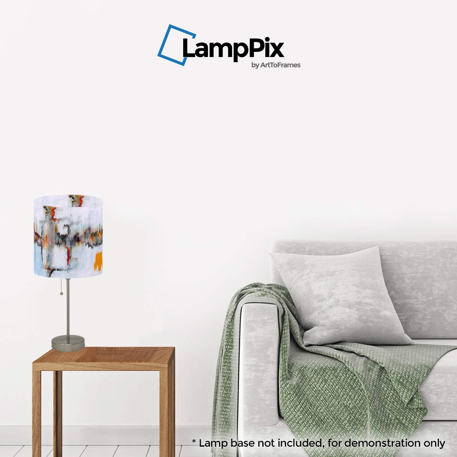 LampPix 10 Inch Table Lamp Shade - Venetian Cave Canvas Desk Lampshade (Spider Fitting)