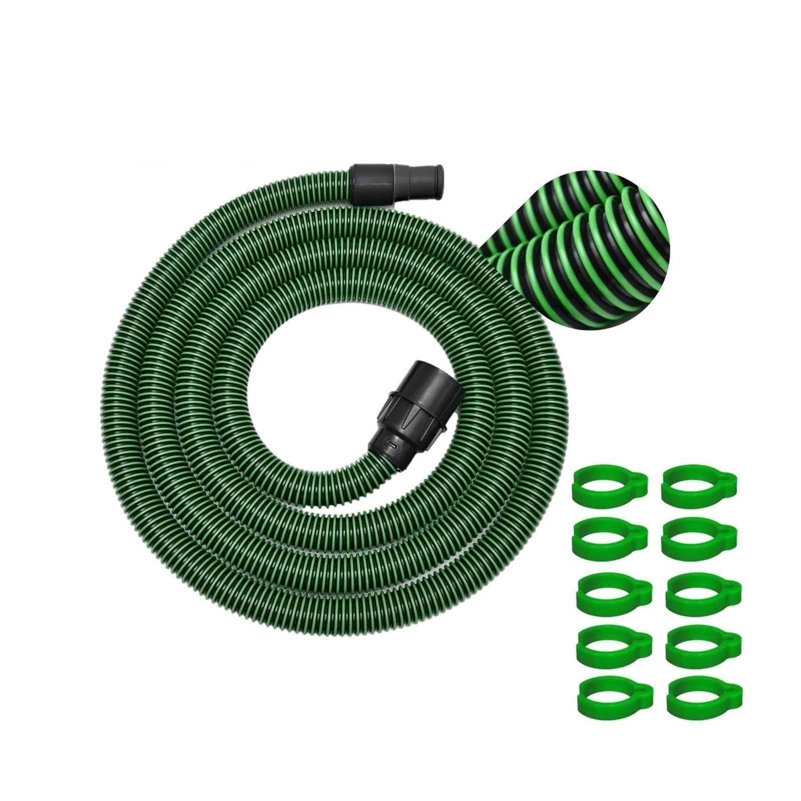 Cfuensbfda Connectors Dust Extractor Hose D27/32X3.5m,Compatible For Festool,Vacuum Suction