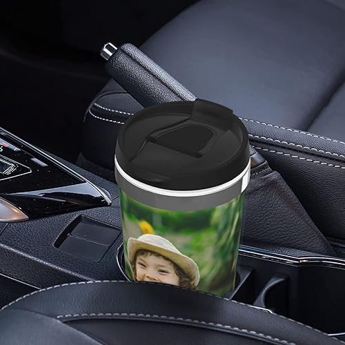 Miniatura 3 de Vaso de viaje personalizado con foto, vaso de viaje de acero inoxidable de 16 onzas con tapa, taza de café personalizada para automóvil con